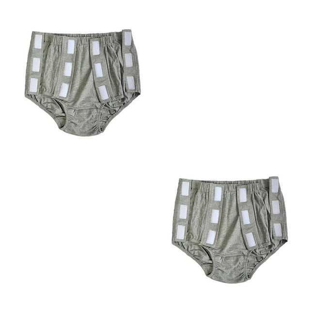 relayinert Premium Culotte Couche Réutilisable pour Incontinence pour Femmes Sécuritaire et Sans Odeur Gris TG 2Ensemble