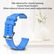 thumbnail image 3 of Reloj de silicona con patrón de rombo, pulsera, correa de silicona, reemplazo para Garmin / HUAWEI / Samsung 20 mm, azul cielo Inevent EL2641-10, 3 of 7