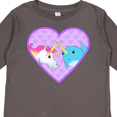 thumbnail image 4 of Inktastic Unicorn and narwhal cute couple Boys or Girls Long Sleeve Toddler T-Shirt, 4 of 5