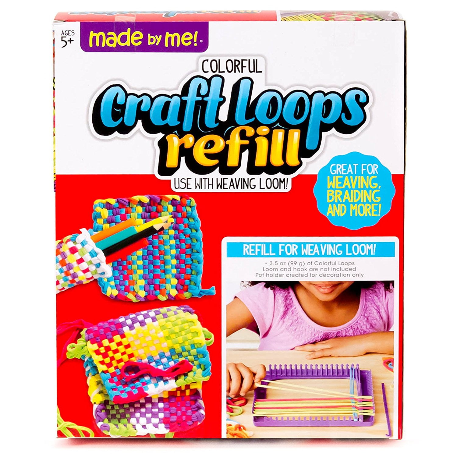 NEW MADE IN USA   #ZCRA-50990 3 CRAFT HOUSE REFILL OF WEAVING LOOM LOOPERS