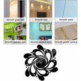 thumbnail image 4 of Reloj de pared sin marco NQ creativo 3D Negro, 4 of 5