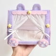 thumbnail image 6 of WD-Forest Mini Princess Doll Tent Bed 6.7" Cotton Lace Canopy Bed Dollhouse Furniture Accessory for Under 6" Dolls Display Cabinet Storage, 6 of 8