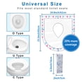 thumbnail image 2 of YIHATA Disposable Toilet Seat Covers - 20 Pack - Waterproof, Ideal for Kids and Adults – Extra Large, Individually Wrapped for Travel, Toddlers Potty Training in Public Restrooms (Five pointed star), 2 of 5