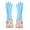 #01-Blue, variant on Djunllk Waterproof Rubber Gloves - Non-Slip Household Dishwashing Gloves, Reusable Long Sleeves Cleaning Gloves Drip-Catch Cuff Kitchen Gloves