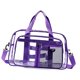 thumbnail image 4 of Bolsa de lona transparente de PVC, portátil, para deportes, ideal para festivales de música y otros eventos deportivos. Púrpura, 4 of 8