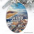 thumbnail image 2 of Vibrant Jersey Shore Ceramic Ornament, Tropical New Jersey Vacation in Atlantic Ocean Christmas Souvenir, 2 of 7