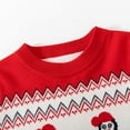 thumbnail image 3 of GYRATEDREAM Toddler Girl Boy Christmas Outfit Crewneck Sweatshirt Reindeer Penguin Shirt Xmas Long Sleeve Sweater Shirt Pullover Top Fall Winter Clothes for 3Y Red, 3 of 9