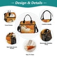 thumbnail image 3 of Large Insulated Lunch Bags for Women Men Leakproof Thermal Meal Lunch Tote Bag for Office Work Picnic Travel Pumpkins and Leaves 9L, 3 of 6