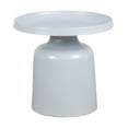 thumbnail image 2 of Klay Minimalist Metal Pedestal Side Table, 20-inch Diameter, 2 of 3