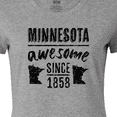 thumbnail image 4 of Inktastic Minnesota Awesome Since 1858 Women's T-Shirt, 4 of 5