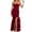 Red, variant on The Women's New Season Features An Elegant Strapless Slit and Fashionable Dress That Reveals the Short Satin Dresses Dress Sleeves