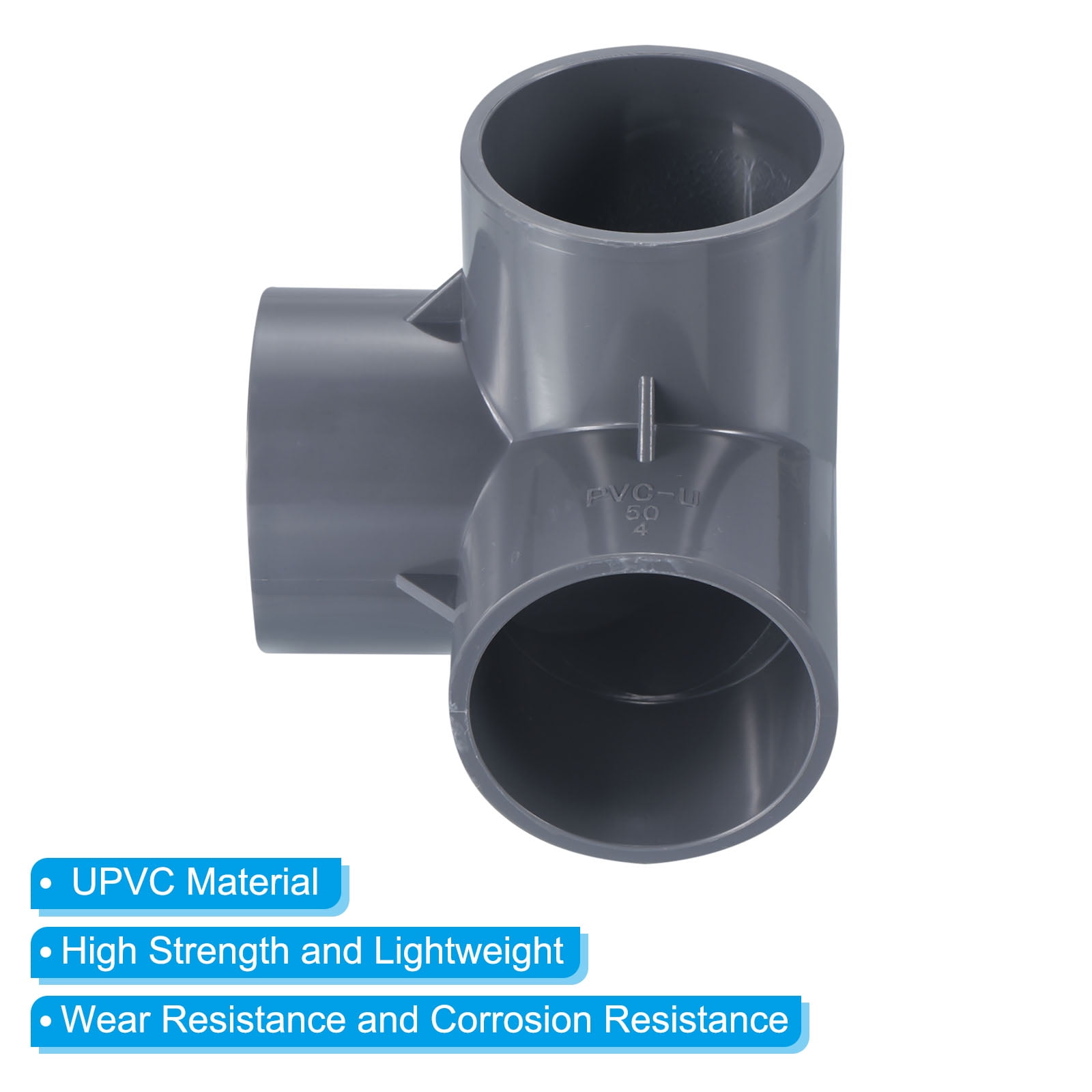 Bwintech Lot De 5 Connecteurs Coudés En T 3 Voies En PVC - 40 Mm - Raccord Coudé Pour Tuyau D'eau De Jardin