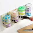 thumbnail image 2 of AMERTEER Plastic Wall Mount Home Bathroom Kitchen Garbage Trash Storage Box Container(Light Green), 2 of 10