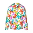 thumbnail image 3 of Uemuo Colorful Air Balloons Pattern Women's Full Zip UPF 50+ Sun Protection Hoodie Jacket Long Sleeve Sun Shirt Hiking Outdoor Performance with Pockets-3X-Large, 3 of 9
