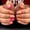 JML487 (glue type), variant on Cross-border wear nail spring and summer fresh and beautiful nail patch medium and long water droplets French almond nail strawberry cherry nail piece