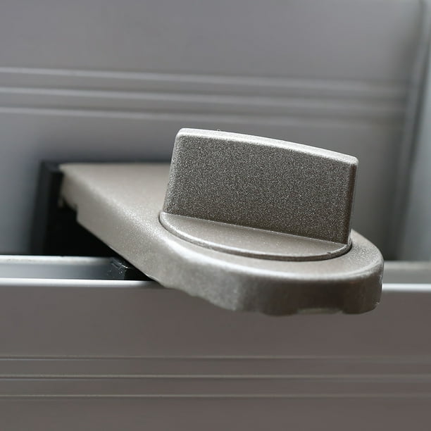 Tope de bloqueo de seguridad para puertta de ventana corrediza Ajustable para seguridad infantil resistente resistente al metal con goma, bloqueo instantánea ventanas y puertas