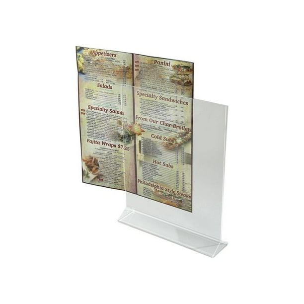 Acrylic Table Sign Holder, 8" x 11"