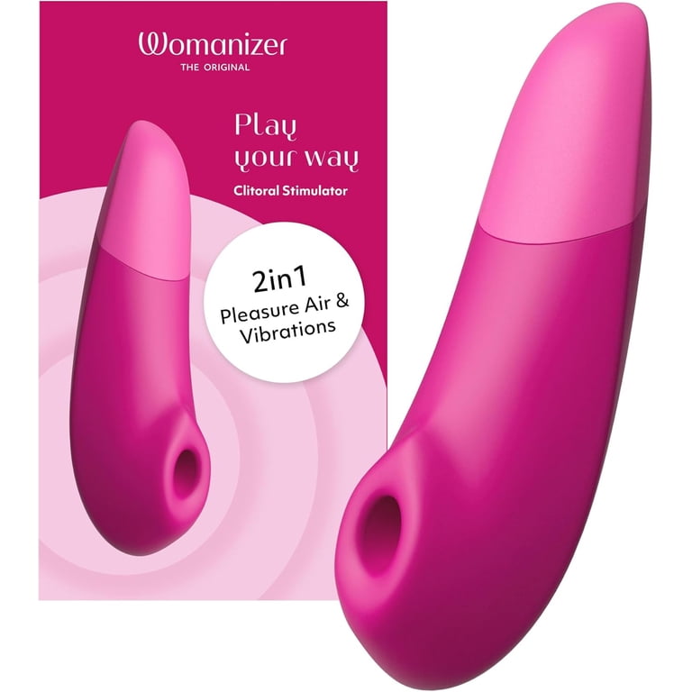 Womanizer Enhance 2-in-1 Clitoral Sucker & Vibrator, Air Pulse & Vibration,  Pink