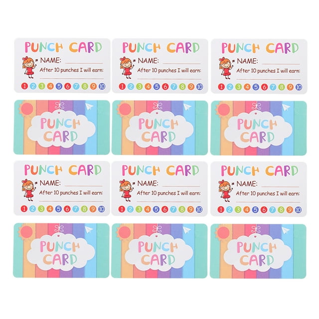 Miangastore 150Pcs Convenient Reward Cards Multipurpose Point Collection Kids