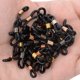 thumbnail image 2 of 50 piezas de 22 x 11 mm, cadena de silicona negra para gafas, anillo de aleación mixta, hebilla de goma antideslizante para gafas, accesorios para gafas DIY, 2 of 5
