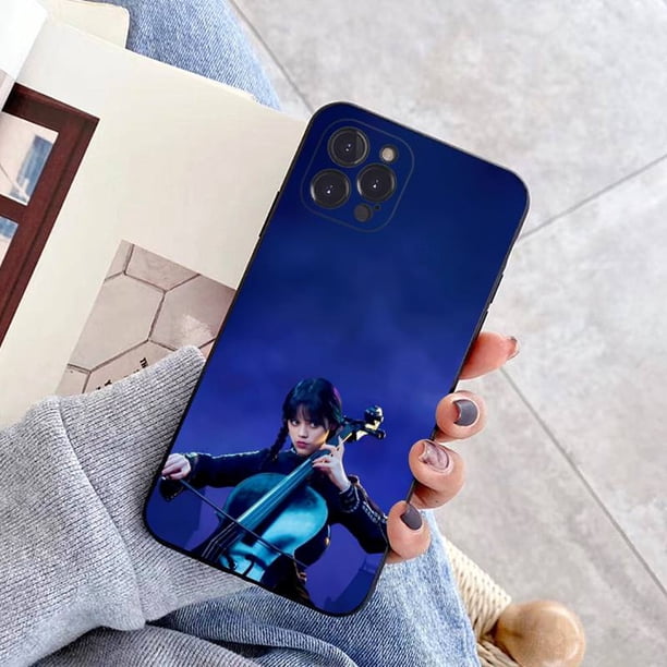Addams-Funda trasera para iPhone 6, 7, 8 Plus, 11, 12, 13, 14 Pro, SE, 2020, MAX, Mini, X, XS, XR qiuyongming unisex