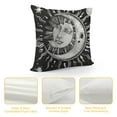 thumbnail image 4 of Autua Sun Moon Stars Graphic Decorative Cushion Throw Pillow Cover for Home Couch Living Room Bed Sofa - Printed on Both Sides - Multipurpose Use - 1PC 22x22in, 4 of 5