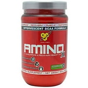 BSN Amino X Amino Acids + BCAA Powder, Green Apple, 30 Servings