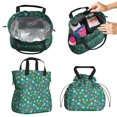 thumbnail image 2 of Pioneer Flower Floral Print Pattern Drawstring Lunch Bag Women - Drawstring Lunch Bag Insulated for Work Office - Stain-Resistant Large Lunchbags for Women with Multi-Pockets, 2 of 6