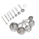 thumbnail image 4 of Juego de 12 tazas y cucharas medidoras de acero inoxidable, herramientas de cocina para cocinar y hornear., 4 of 14