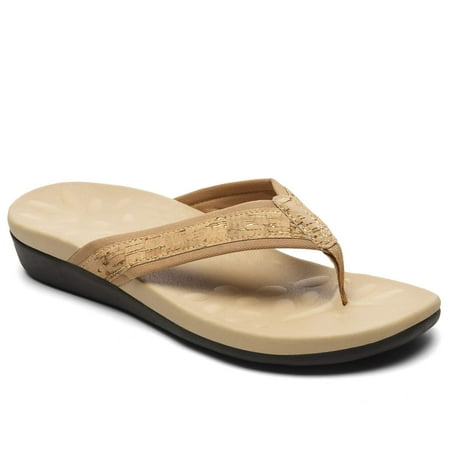

MEGNYA Orthotic Flip Flops For Women Plantar Fasciitis Sandals For Flat Feet with Arch Support Thong Style Flip Flops Sandals for Comfortable Walk