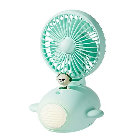 

New Border Water Fan Mini Fan USB Fan Desktop LED Light Spray Humidification Air Cooler Fan For Bedroom White Thanksgiving gifts Backup small fan for Workbench