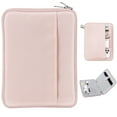thumbnail image 1 of MoKo 9-11 Inch Tablet Sleeve Bag, Protective Bag with Two Compartments Fits iPad air 5 10.9 inch 2022, iPad Pro 11 2022-2018,Christmas Gifts for her, Pink, 1 of 9