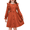Brown, variant on Arshiner Toddler Fall Winter Sweater Dress Ruffle Long Sleeve Ribbed Knit Button Down Casual Dresses with Pockets