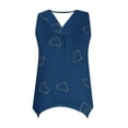thumbnail image 4 of Débardeur pour Femmes, Blouse d'Été Décontractée Mode Ample Sans Manches à Col en V, 4 of 5