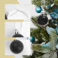 thumbnail image 5 of Set of 24 Mini Shatterproof Christmas Balls Tree Ornaments Party Decoration, 3cm/1.1'' black 3cm, 5 of 6