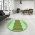 thumbnail image 3 of Ahgly Company Indoor Square Patterned Light Green Area Rugs, 8' Square, 3 of 6