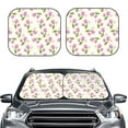thumbnail image 2 of Xecao Tulips Flowers for Foldable Car Sun Shades (2-Pack) offer sun protection with an easy-fold design for convenient windshield shading., 2 of 7