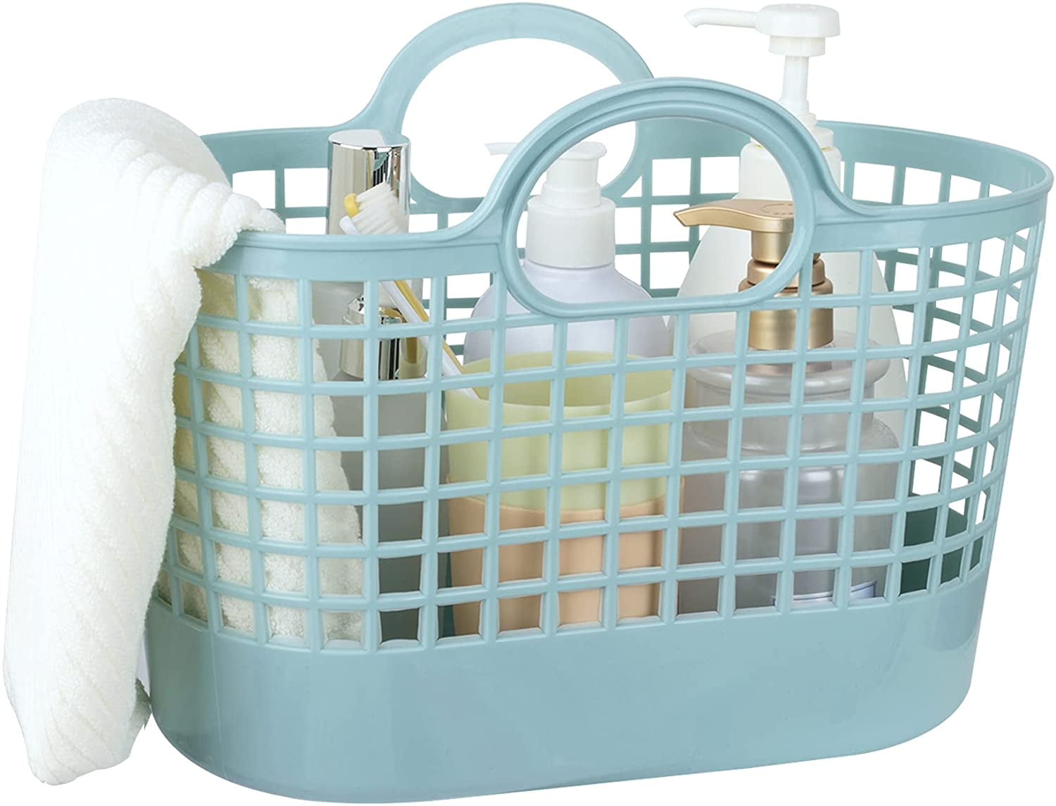 Portable Shower Caddy Basket,Tote Plastic Organizer Storage Baskets