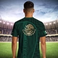 thumbnail image 5 of DXSCSE Mexico Soccer Jerseys - Breathable Mexico Jersey Men, Mexico Team Short Sleeve Crew Neck Football Jersey Shirts for Sports Fans Dark Green M, 5 of 5