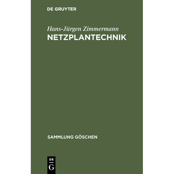 Sammlung Göschen: Netzplantechnik (Hardcover)