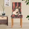 thumbnail image 6 of BZSMCE Chairs Slipcovers Dining Chair Covers Christmas Painting Of Design Elegant Plaid Print Creative Pattern, 6 of 7