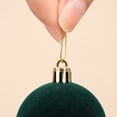 thumbnail image 6 of 24 Pcs Flocked Christmas Ornaments Balls Velvet Shatterproof Christmas Tree Decorations, 6 of 6