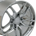 thumbnail image 5 of 18" Replica Wheel CV27A Fits Corvette - C7 Stingray Rim 18x10.5 Chrome Wheel, 5 of 5