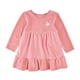 thumbnail image 1 of Vestido en Velour Hipoalergénico con Bordado de Cisne Baby Creysi  Rosa Melon 2 Años, 1 of 3