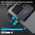 thumbnail image 2 of 6 en 1 CFexpress Tipo B Lector de Tarjetas para CFexpress Tipo B/SD/TF//XD/MS,USB 3,2 Gen 2 10Gbps CFexpress Adaptador de Memoria, 2 of 5