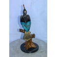 thumbnail image 4 of Nifao Hornbill Bird on Tree Branch, Colored Bronze Statue – Home Decor Sculpture, 10"L x 10"W x 22"H, 4 of 9