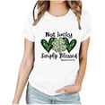 thumbnail image 2 of T-shirts de la Saint-Patrick pour Femmes T-Shirt Graphique à Manches Courtes Col Rond Saint-Patrick, 2 of 7
