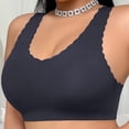 thumbnail image 5 of Hilenly Plus Size Jelly Bra Soft No Underwired Bra Cross Back Seamless T Shirt Bra Comfort Everyday Bra, 5 of 8