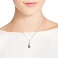 thumbnail image 2 of AeraVida Vintage Sterling Silver Dangle Pendant w/ Oval Green Turquoise Necklace, 2 of 6