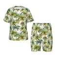 thumbnail image 1 of Balery Green Hawaii Palms Conjunto de Pijama Infantil de Manga Corta con Estampado – Ropa de Dormir de Algodón Suave-4X-Large, 1 of 6